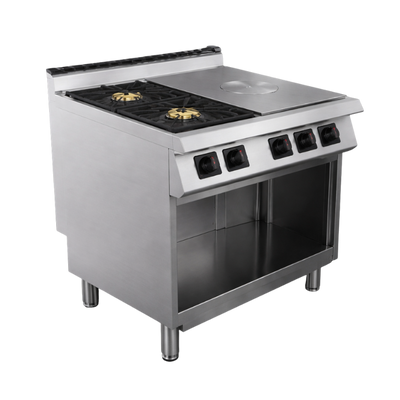 MILO 700 2 FEUX NUS GAZ + PLAQUE COUPE FEUX