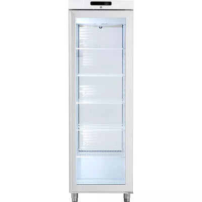 ARMOIRE POSITIVE BLANCHE PORTE VITRÉE