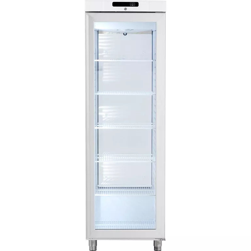 ARMOIRE POSITIVE BLANCHE PORTE VITRÉE