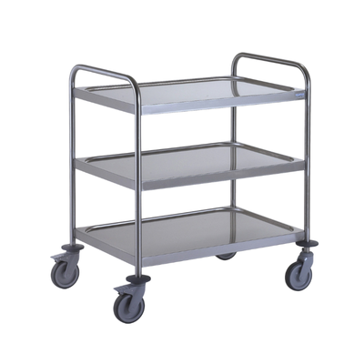 CHARIOT 3 PLATEAUX ROUES POLY