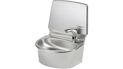 LAVE MAINS MONOBLOC AVEC DOSSERET ET COMMANDE ELECTRONIQUE