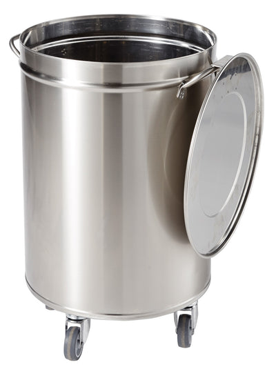 POUBELLE INOX RONDE 50L SANS PÉDALE