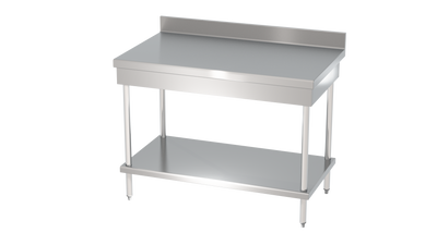 TABLE ADOSSÉE AVEC ÉTAGÈRE BASSE