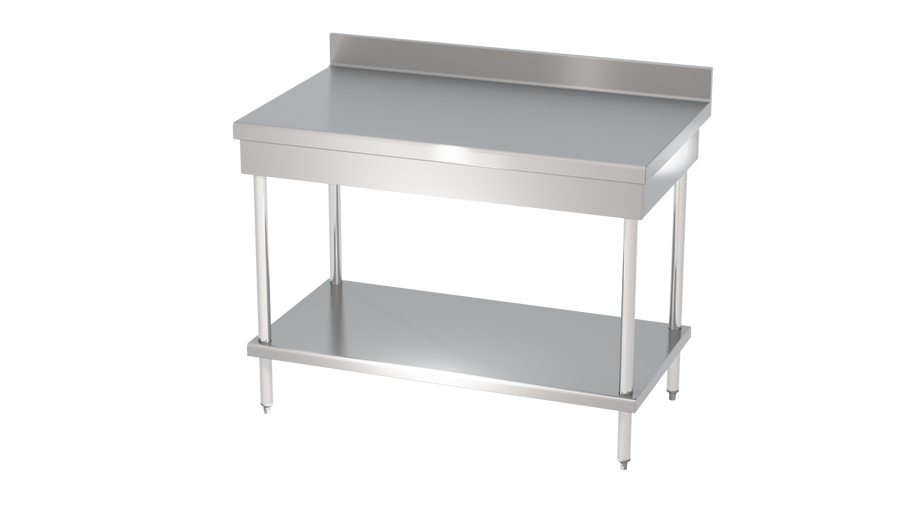 TABLE ADOSSÉE AVEC ÉTAGÈRE BASSE
